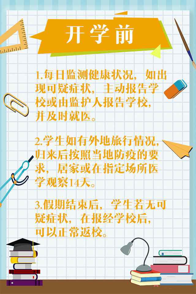 图说|@即将开学的你 调整心态 做好防护,你准备好了吗?